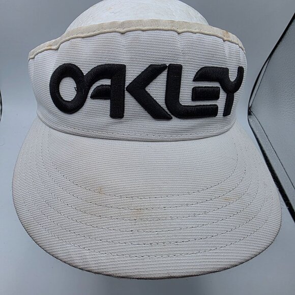 Oakley Sun Visor Golf Hat Hydrolix White Black Adjustable Mens Strapback - Picture 5 of 8